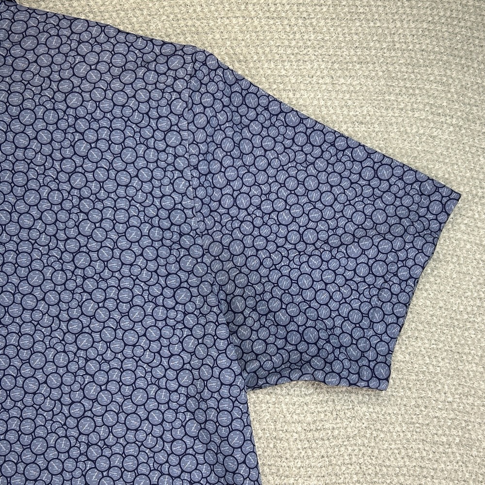 Peter Millar Polo Shirt Mens XL Blue Runner Performance Jersey Summer Comfort - Picture 10 of 16